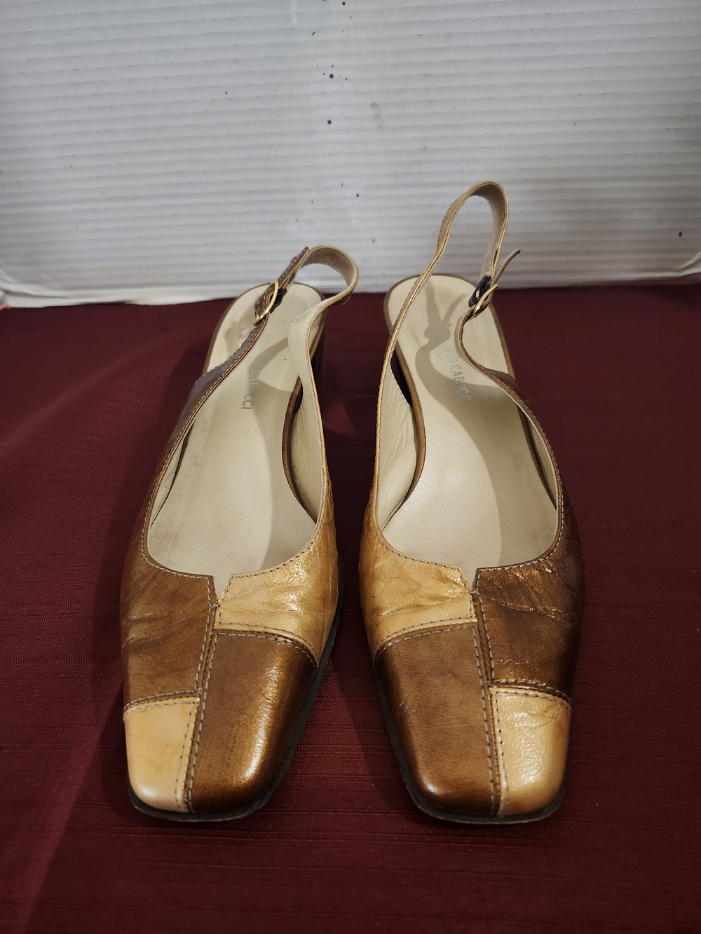 Women's Roberto  Capucci heel sandals size 9.5,  heel 1.8 inches
